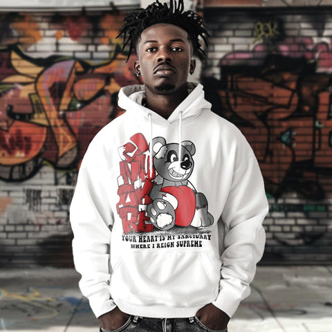 Dunkare Hoodie Possession, 4 Bred Reimagined Hoodie, To Match Sneaker Bred Reimagined 4s, Hoodie 1004 NCMD
