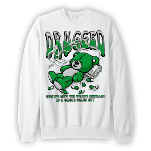 Dunkare Sweatshirt Drugged, 5 Lucky Green Sweatshirt, To Match Sneaker Lucky Green 5s, Sweatshirt 1104 NCMD