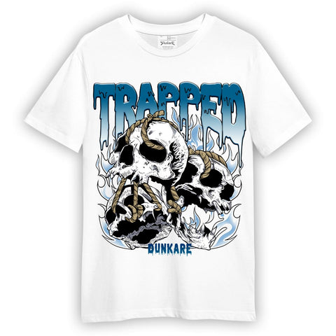 Dunkare T-Shirt Trapped, 9 Powder Blue T-Shirt, To Match Sneaker Powder Blue 9s, T-Shirt 1004 NMP