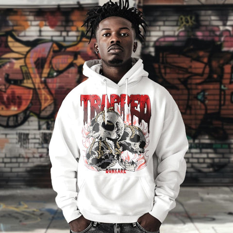 Dunkare Hoodie Trapped, 4 Bred Reimagined Hoodie, To Match Sneaker Bred Reimagined 4s, Hoodie 1004 NMP