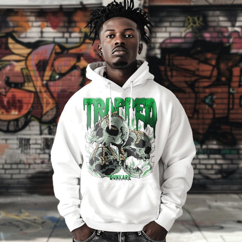 Dunkare Hoodie Trapped, 5 Lucky Green Hoodie, To Match Sneaker Lucky Green 5s, Hoodie 1004 NMP