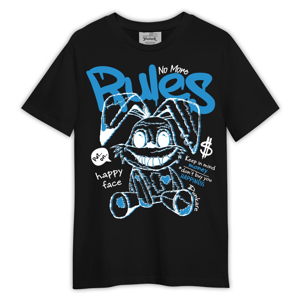 Dunkare Shirt No More Rules, 9 Powder Blue T-Shirt, To Match Sneaker Powder Blue 9s Graphic Tee 1504 LTRP