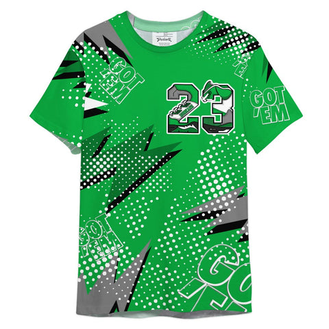 Dunkare Shirt Custom Name Number 23 5s Got'em, 5 Lucky Green T-Shirt, To Match Sneaker Lucky Green 5s Graphic Tee 1504 HDT
