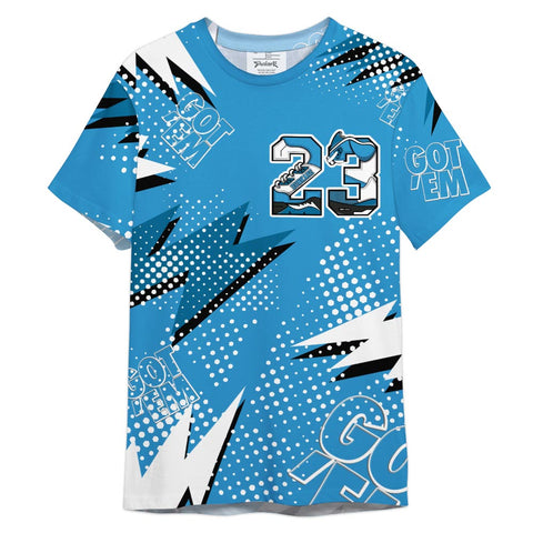 Dunkare Shirt Custom Name Number 23 5s Got'em, 9 Powder Blue T-Shirt, To Match Sneaker Powder Blue 9s Graphic Tee 1504 HDT