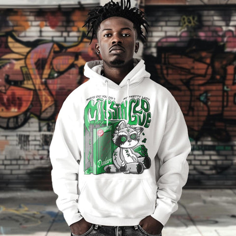 Dunkare Hoodie Missing Love Raccoon, 5 Lucky Green, To Match Sneaker Lucky Green 5s 1204 DNY