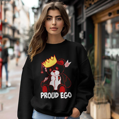 Dunkare Sweatshirt Ego Bear, 4 Bred Reimagined, To Match Sneaker Bred Reimagined 4s 1004 DNY