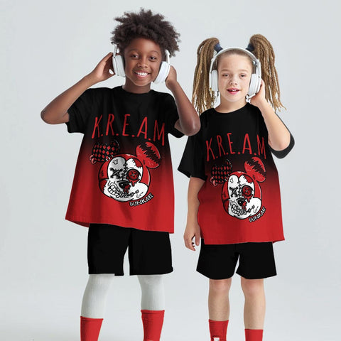 Dunkare Shirt Streetwear Kream Dripping, 4 Bred Reimagined T-Shirt, To Match Sneaker Bred Reimagined 4s Graphic Tee 1304 NCT