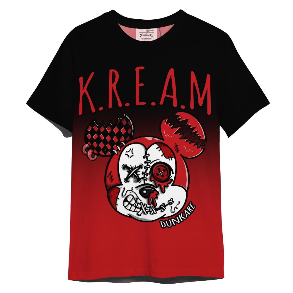 Dunkare Shirt Streetwear Kream Dripping, 4 Bred Reimagined T-Shirt, To Match Sneaker Bred Reimagined 4s Graphic Tee 1304 NCT