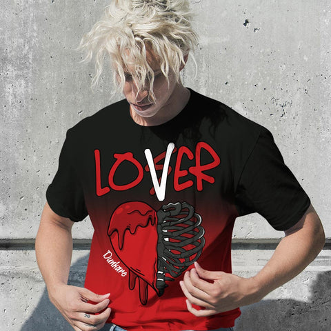 Dunkare Shirt Streetwear Loser Lover Dripping, 4 Bred Reimagined T-Shirt, To Match Sneaker Bred Reimagined 4s Graphic Tee 1304 NCT