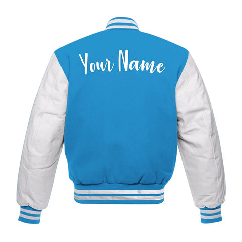 Dunkare Varsity Streetwear Custom Name God Blessed Drip, 9 Powder Blue T-Shirt, To Sneaker Powder Blue 9s Baseball Varsity Jacket 1704 NCT