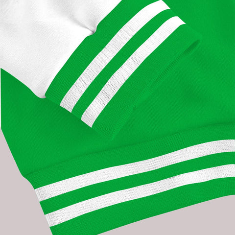 Dunkare Varsity Custom 23 Drip, 5 Lucky Green Baseball Varsity Jacket, To Match Sneaker Lucky Green 5s Graphic Tee 1904 HDT