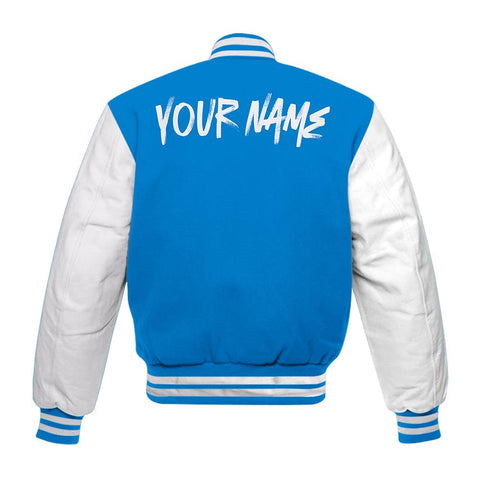 Dunkare Varsity Streetwear Custom Name Bad Girl HAHA, 4 Military Blue T-Shirt, Sneaker Military Blue 4s Baseball Varsity Jacket 1604 NCT