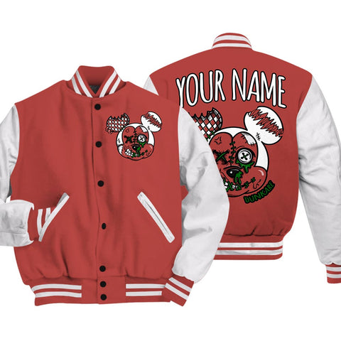 Dunkare Varsity Streetwear Custom Name Kream Drip, 13 Dune Red T-Shirt, Sneaker Dune Red 13s Baseball Varsity Jacket 1604 NCT