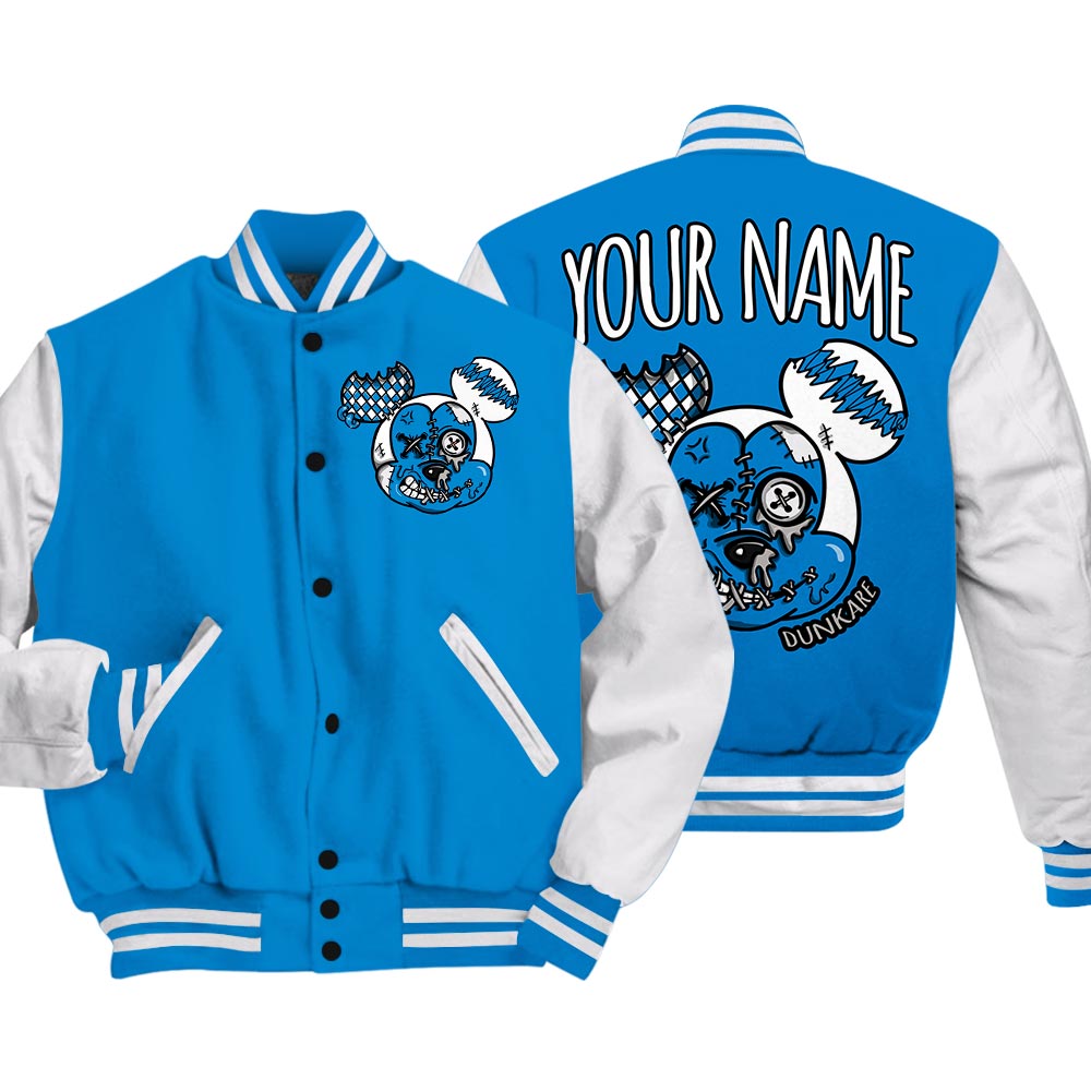 Dunkare Varsity Streetwear Custom Name Kream Drip, 4 Military Blue T-Shirt, Sneaker Military Blue 4s Baseball Varsity Jacket 1604 NCT