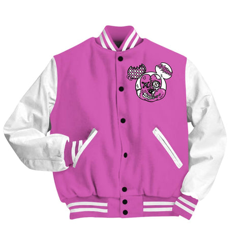 Dunkare Varsity Streetwear Custom Name Kream Drip, 4 Hyper Violet T-Shirt, Sneaker Hyper Violet 4s Baseball Varsity Jacket 1604 NCT