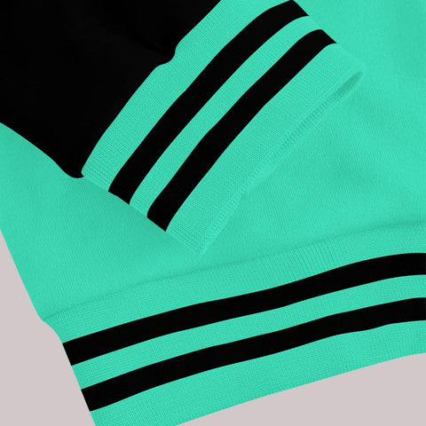 Dunkare Varsity Streetwear Custom Name Rag 2 Riches, 3 Green Glow T-Shirt, Sneaker Black Green Glow 3s Baseball Varsity Jacket 1604 NCT