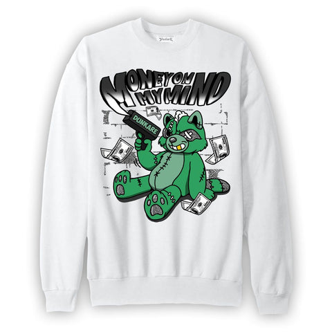Dunkare Sweatshirt Money On My Mind Raccoon, 3 Green Glow Sweatshirt To Match Sneaker 2004 DNY
