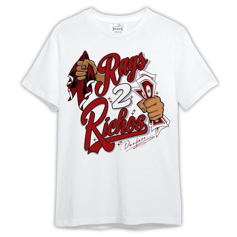 Dunkare T-Shirt Rag 2 Riches, 12 Red Taxi T-Shirt, To Match Sneaker Red Taxi 12s 2304 NCT