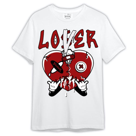 Dunkare T-Shirt Loser Lover Drip Heart, 12 Red Taxi T-Shirt, To Match Sneaker Red Taxi 12s 2304 NCT