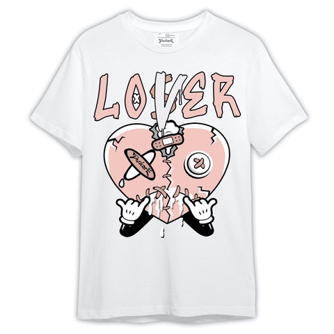 Dunkare T-Shirt Loser Lover Drip Heart, 11 Low Legend Pink T-Shirt, To Match Sneaker Legend Pink 11s 2304 NCT