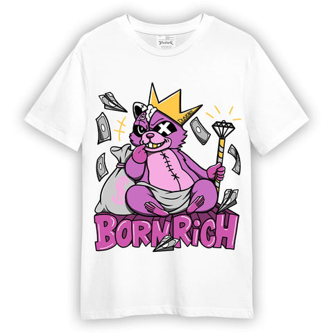 Dunkare T-Shirt Born Rich Raccoon, 4 Hyper Violet T-Shirt To Match Sneaker 2404 DNY