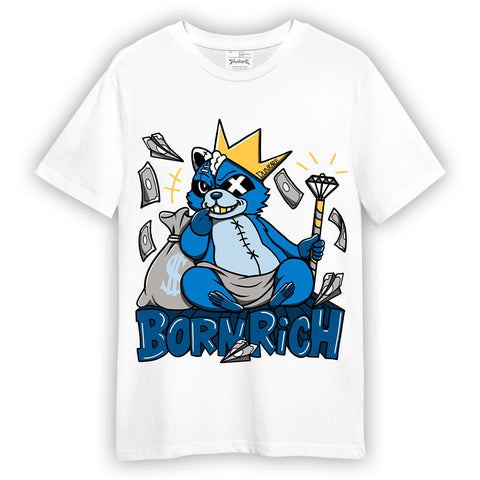 Dunkare T-Shirt Born Rich Raccoon, 4 Military Blue T-Shirt To Match Sneaker 2404 DNY
