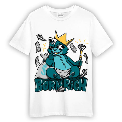 Dunkare T-Shirt Born Rich Raccoon, 4 Oxidized Green T-Shirt To Match Sneaker 2404 DNY