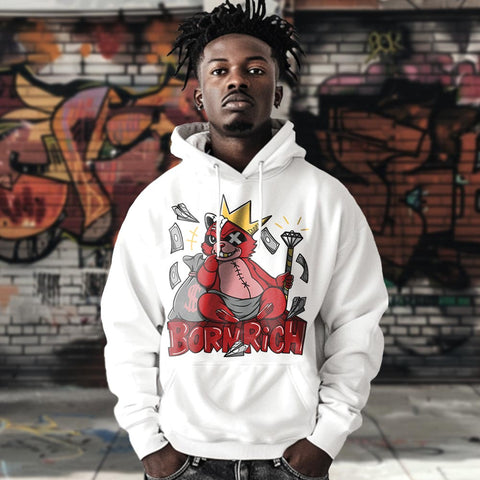 Dunkare Hoodie Born Rich Raccoon, 4 Bred Reimagined Hoodie To Match Sneaker 2404 DNY