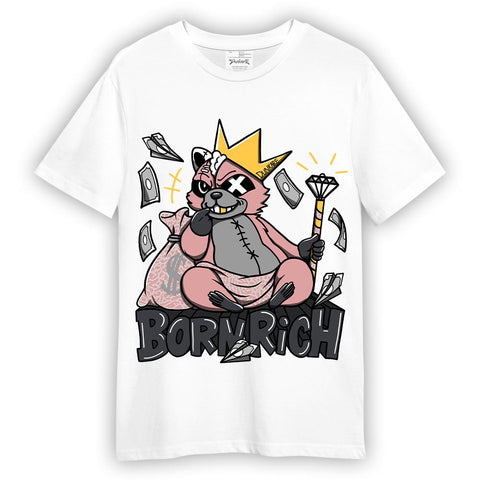 Dunkare T-Shirt Born Rich Raccoon, 3 Vintage Floral T-Shirt To Match Sneaker 2404 DNY