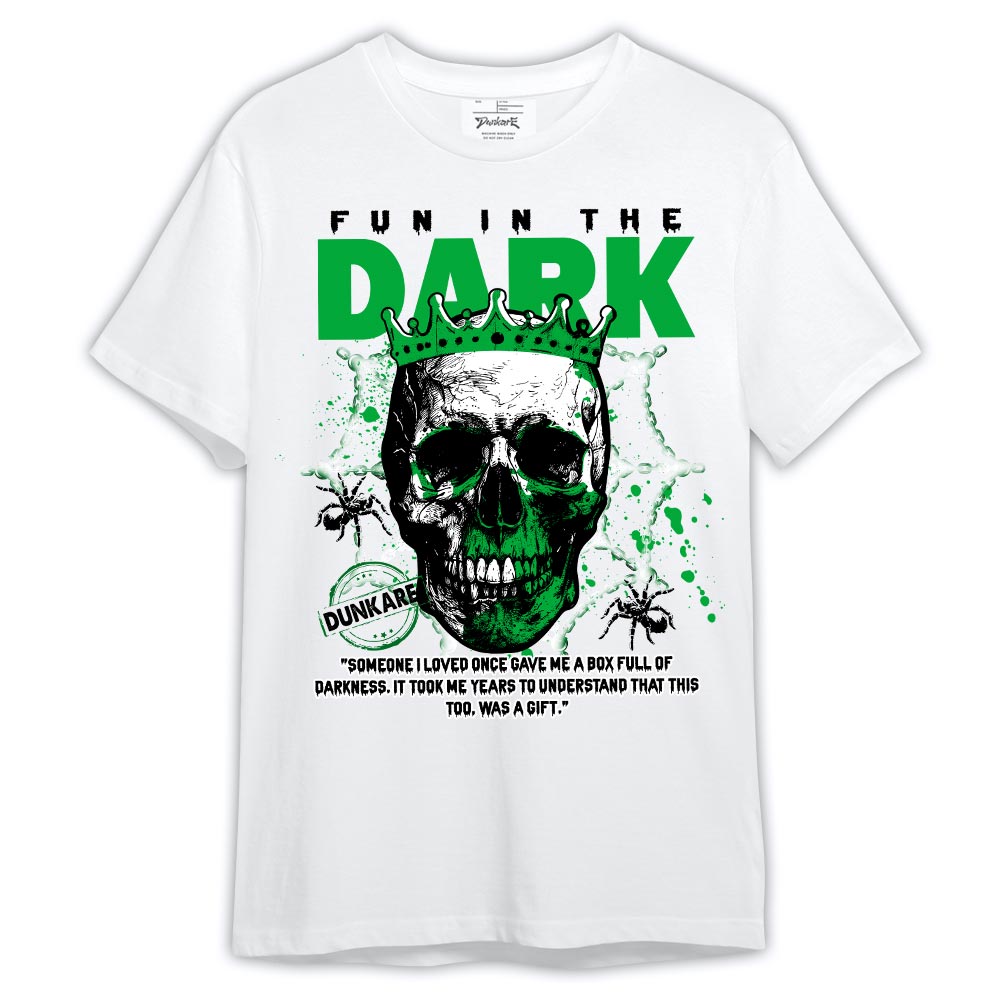 Dunkare Shirt Fun In The Dark, 5 Lucky Green T-Shirt, To Match Sneaker Lucky Green 5s Graphic Tee 2404 LTRP