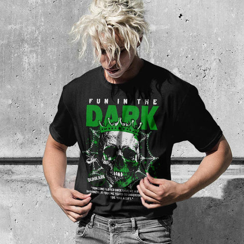 Dunkare Shirt Fun In The Dark, 5 Lucky Green T-Shirt, To Match Sneaker Lucky Green 5s Graphic Tee 2404 LTRP