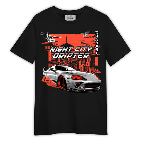 Dunkare Shirt Night City Dripter, 3 Cosmic Clay T-Shirt, To Match Sneaker Georgia Peach 3s Graphic Tee 2404 LTRP