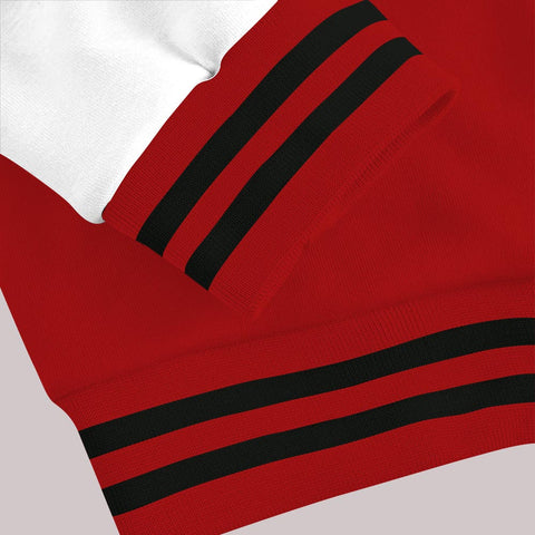 Dunkare Varsity Jacket Custom Name Bad Girl HAHA, 12 Red Taxi Varsity Jacket, To Match Sneaker Red Taxi 12s 2504 NCT