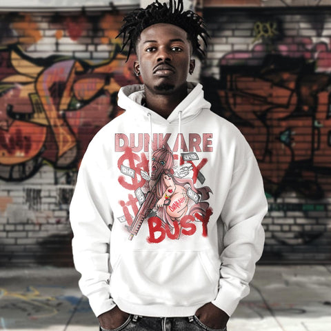 Dunkare Hoodie Stay It Busy, 4 Bred Reimagined Hoodie To Match Sneaker Bred Reimagined 4s 2304 NMP