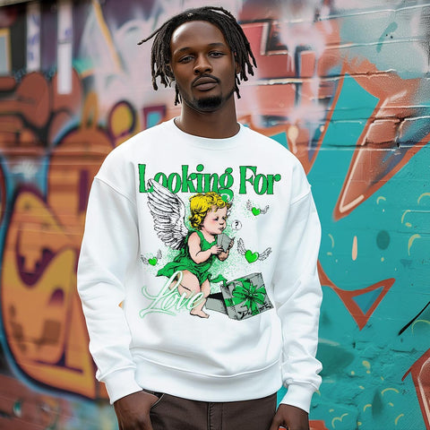 Dunkare Sweatshirt Looking For Love, 5 Lucky Green Sweatshirt To Match Sneaker Lucky Green 5s, 1204 NMP