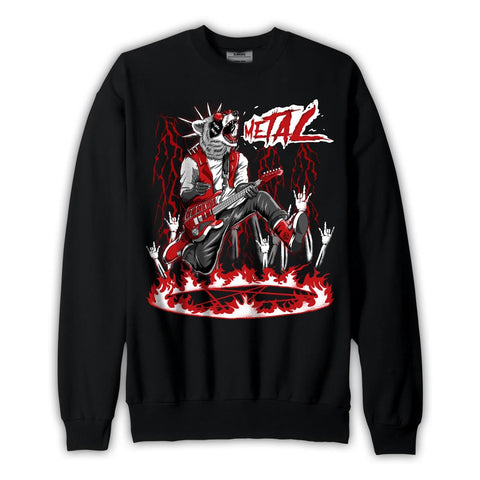 Dunkare Sweatshirt Heavy Metal Raccoon, 4 Bred Reimagined, To Match Sneaker Bred Reimagined 4s 2603 DNY