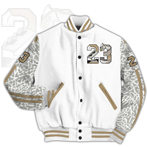 Dunkare Shirt Custom 23 Jordan Match Craft Ivory 3s Tee, AJ 3 Craft Ivory Baseball Varsity Jacket, Tanktop, Shorts, T-Shirt THD 160224