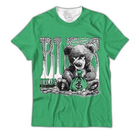 Bear Bless Monney Dunkare Shirt, 3 Green Glow T-Shirt, To Match Sneaker Black Green Glow 3s Hoodie, Bomber, Sweatshirt 0703 HDT