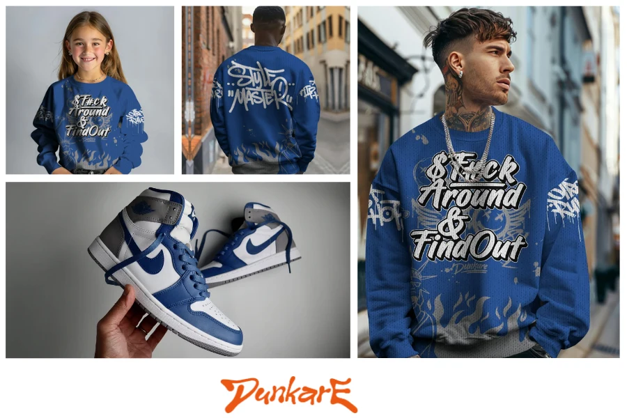 Graphic Fck Around Find Out Knitted Sweater