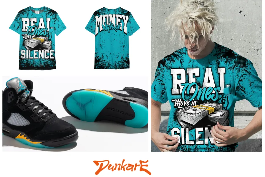 Move In Silence Money Street Retro All Over Print Unisex Shirt