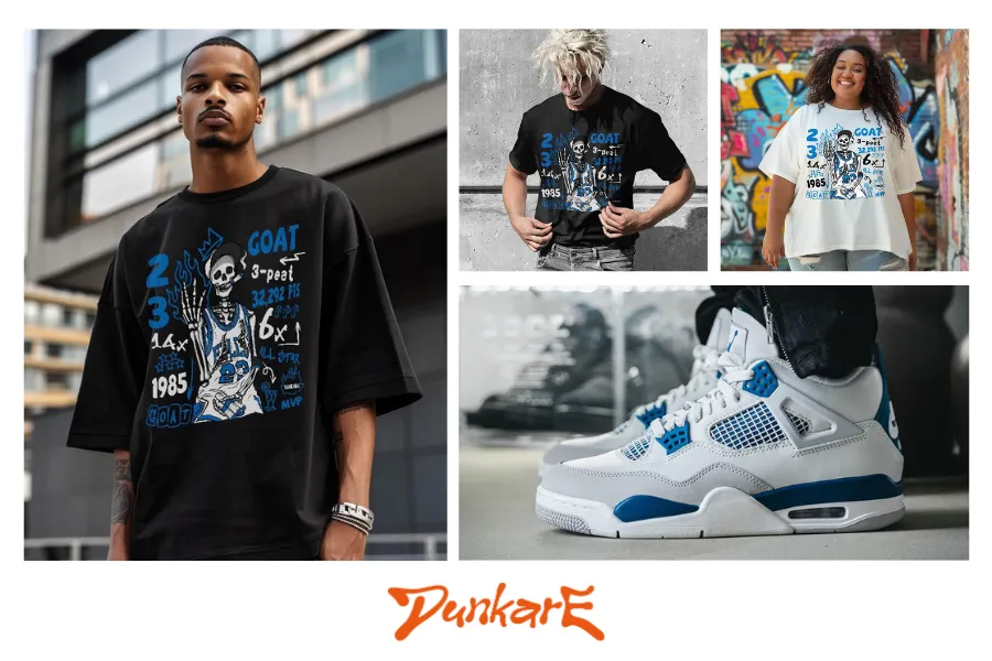 Number 23 G.0.A.T Shirt Outfit Military Blue 4s 0305 LTRP