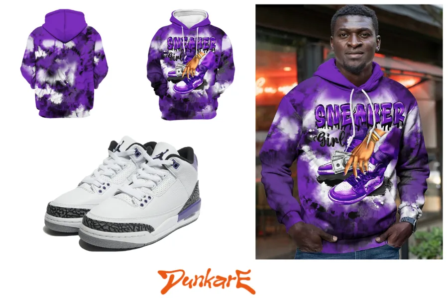 SNEAKER Girl Money Drip Tie Dye All Over Print Unisex Hoodie
