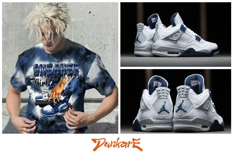 SNEAKER Girl Money Drip Tie Dye All Over Print Unisex Shirt
