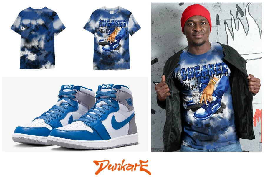 SNEAKER Girl Money Drip Tie Dye All Over Print Unisex Shirt