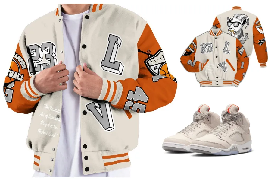 The GOAT Got Em Streetwear All Over Print Letterman Jackets
