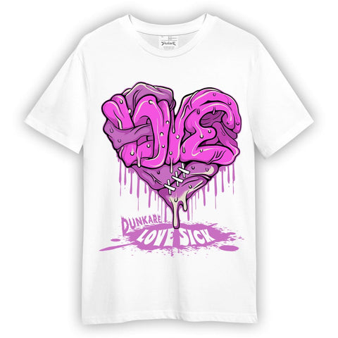 Dunkare T-shirt Love Sick, 4 Hyper Violet T-shirt To Match Sneaker 2404 PAT