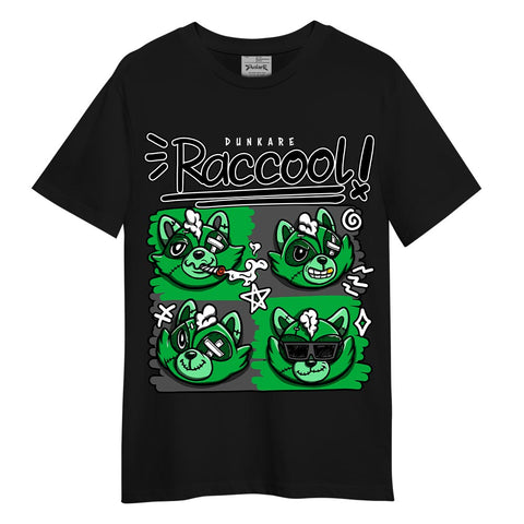 Dunkare T-Shirt Raccool Raccoon, 5 Lucky Green T-Shirt To Match Sneaker 2404 DNY