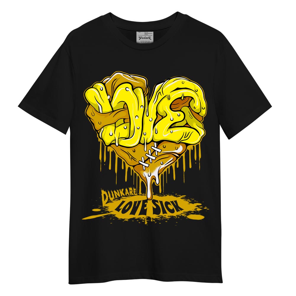 Dunkare T-shirt Love Sick, 4 Vivid Sulfur T-shirt To Match Sneaker 2404 PAT