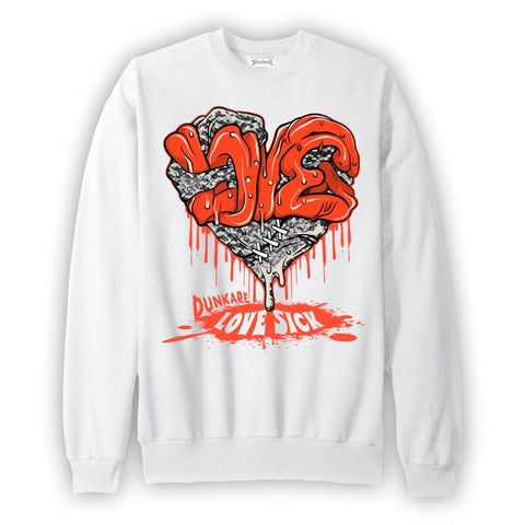 Dunkare Sweatshirt Love Sick, 3 Cosmic Clay Sweatshirt To Match Sneaker 2404 PAT