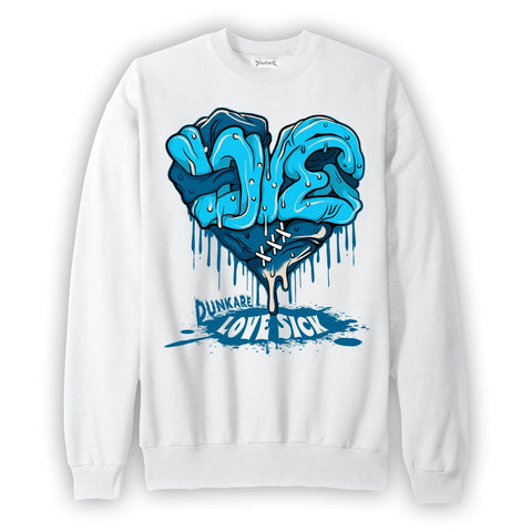 Dunkare Sweatshirt Love Sick, 9 Powder Blue Sweatshirt To Match Sneaker 2404 PAT